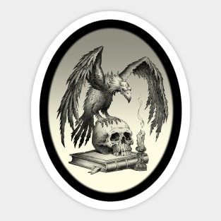 Vulture and Skull Sticker